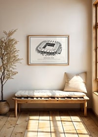 Borussia-Park Vintage Skizze Poster-2