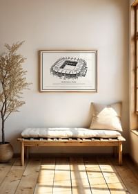 Borussia-Park Vintage Skizze Poster-2