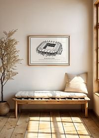 Poster vintage cu schiță Borussia-Park-2