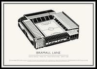 Bramall Lane Vintage Sketch afiș-0