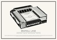 Bramall Lane Vintage Sketch afiș-1