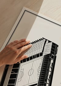 Affissione Bramall Lane Vintage Sketch-3