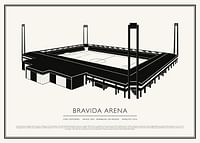 Bravida Arena Vintage Skiss poster-1
