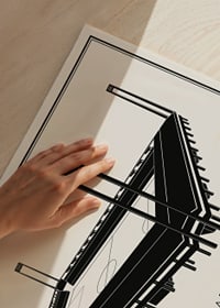 Bravida Arena Vintage Skiss poster-3