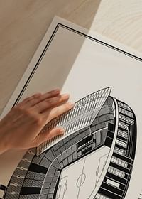 Poster Camp Nou Vintage Sketch-3
