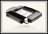 City Ground Vintage Sketch plagát-0