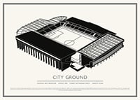 City Ground Vintage Sketch plagát-1
