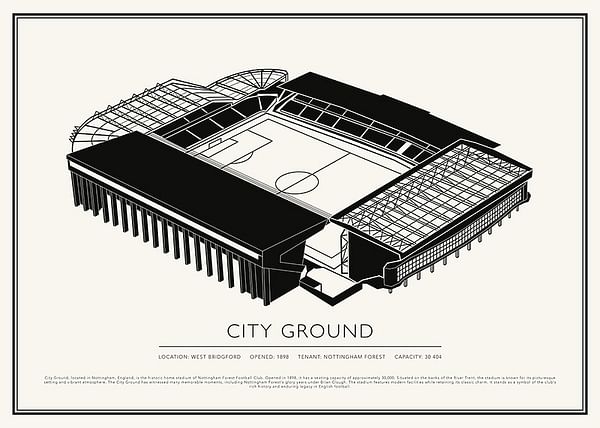 Poster City Ground Vintage Sketch 02 EN