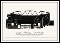 Coop Norrbotten Arena Vintage Skiss poster-0