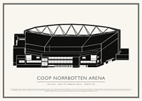 Coop Norrbotten Arena Vintage Skiss poster-1