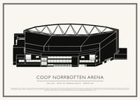 Coop Norrbotten Arena Vintage Skiss poster-1