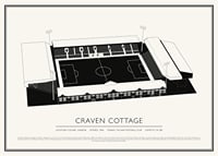 Plagát Craven Cottage Vintage Sketch-1