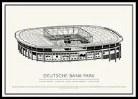 Deutsche Bank Park Vintage Sketch poster-0