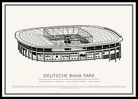 Poster Deutsche Bank Park Vintage Sketch-0