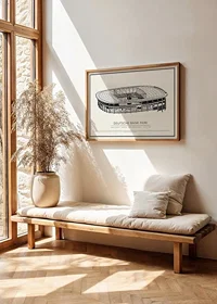 Deutsche Bank Park Vintage Sketch poster-2
