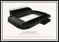 Poster Elland Road Vintage Sketch-0
