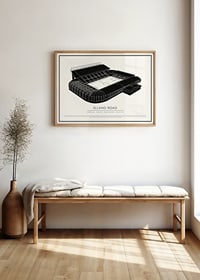 Elland Road Vintage Skizze Poster-2