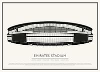 Poster Emirates Stadium Vintage Sketch-1