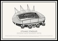 Poster Etihad Stadium Vintage Sketch-0