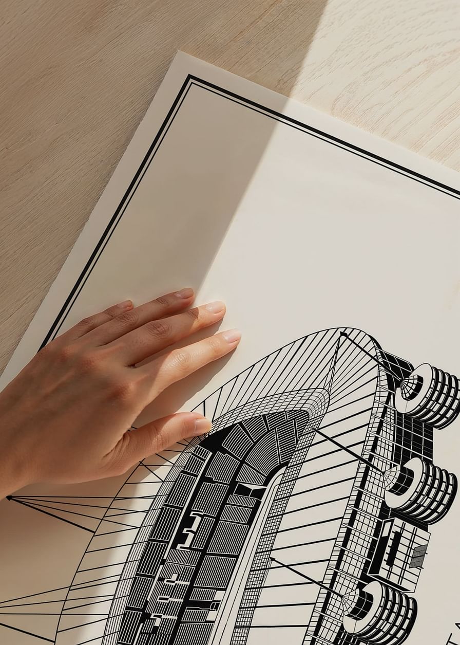 Poster Etihad Stadium Vintage Sketch-12