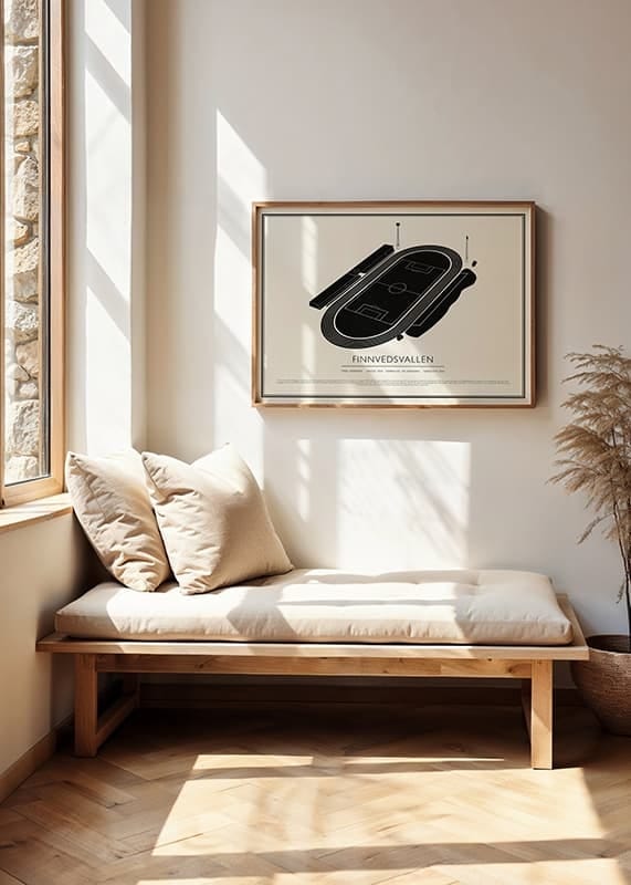 Poster Finnvedsvallen Vintage Skiss 02 SE crossfade