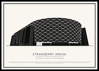 Strawberry Arena Vintage Skiss poster-0