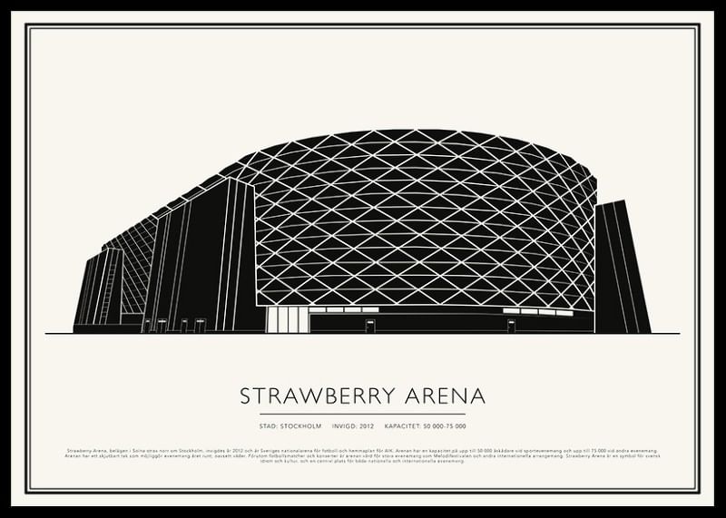 Strawberry Arena Vintage Skiss poster-12