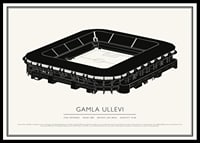 Gamla Ullevi Vintage Skiss poster-0