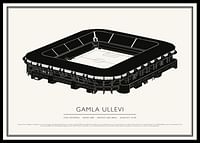 Gamla Ullevi Vintage Skiss poster-0