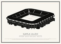 Gamla Ullevi Vintage Skiss poster-1