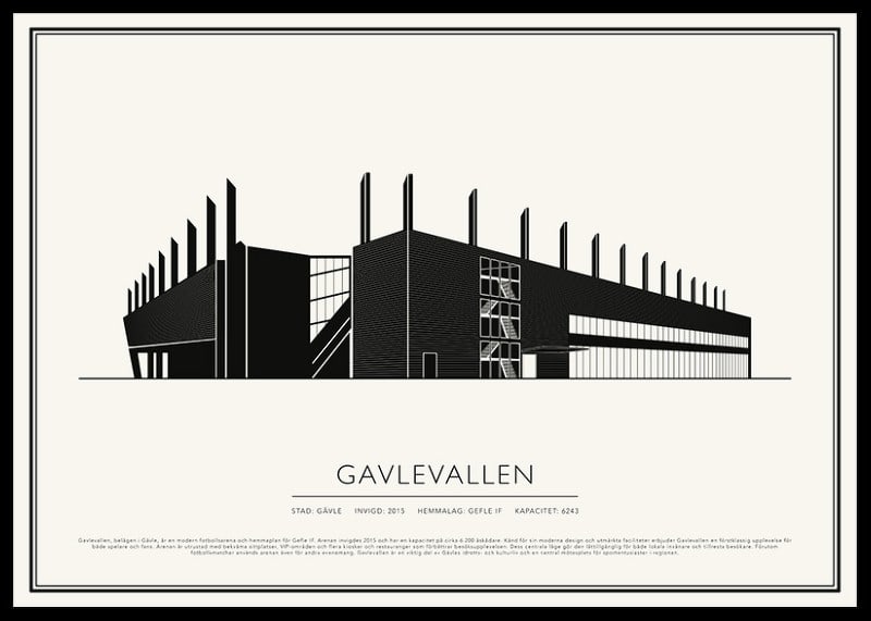 Gavlevallen Vintage Skiss poster-12