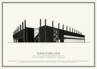 Gavlevallen Vintage Skiss poster-1