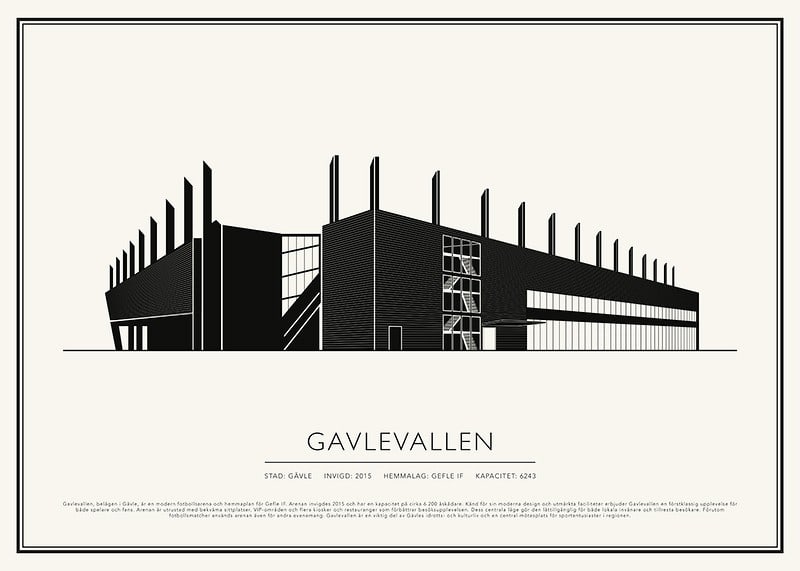 Gavlevallen Vintage Skiss poster-12