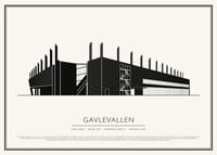 Gavlevallen Vintage Skiss poster-1