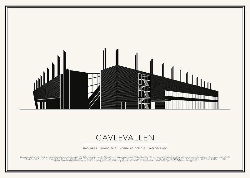 Gavlevallen Vintage Skiss poster-12