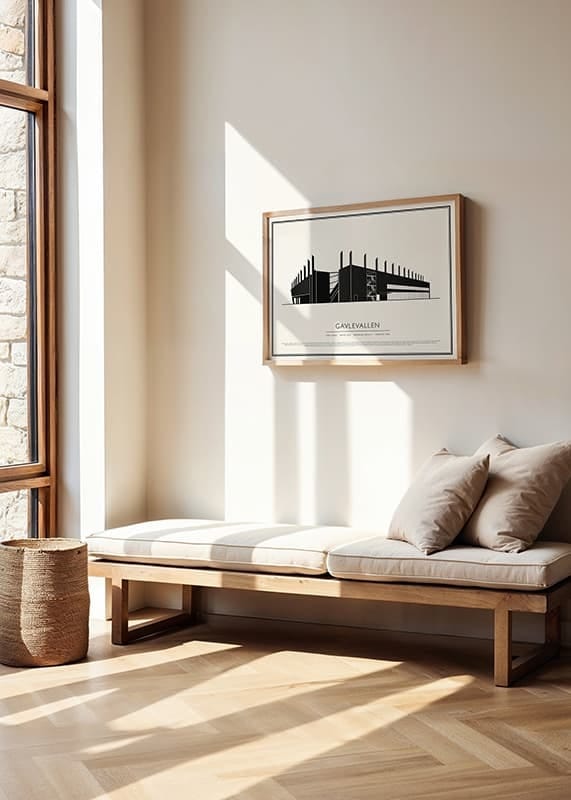 Poster Gavlevallen Vintage Skiss 02 SE crossfade