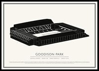 Goodison Park Vintage Sketch plagát-0