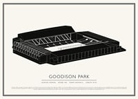 Goodison Park Vintage Sketch plagát-1