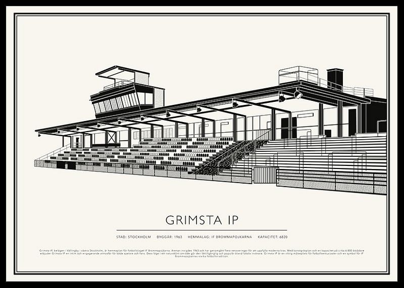 Grimsta IP Vintage Skiss poster-12