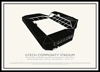 Gtech Community Stadium Vintage Sketch poster-0