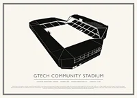 Gtech Community Stadium Vintage Sketch poster-1