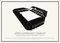 Poster Vintage Sketch Gtech Community Stadium-1