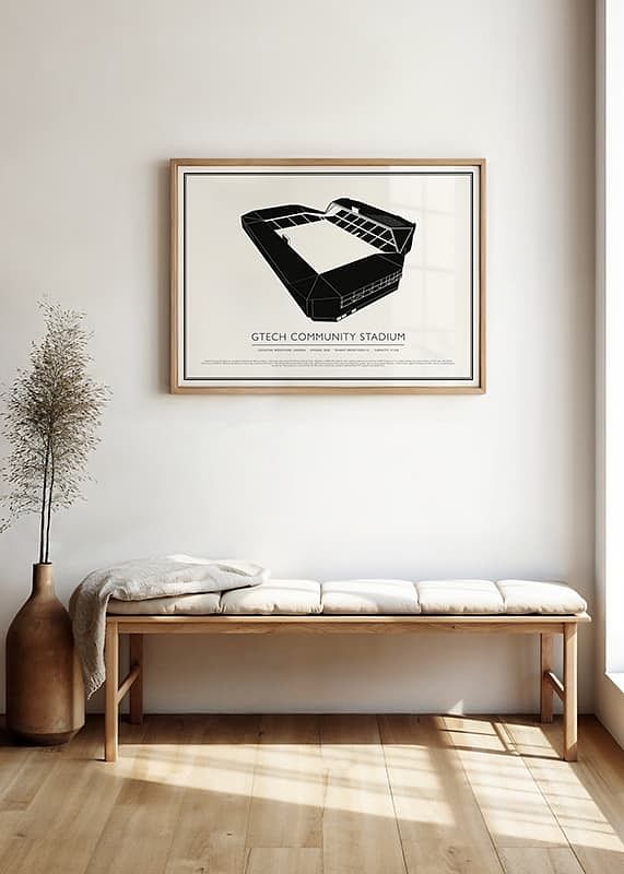 Poster Vintage Sketch Gtech Community Stadium-12