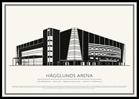 Hägglunds Arena Vintage Skiss poster-0