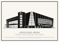 Hägglunds Arena Vintage Skiss poster-1
