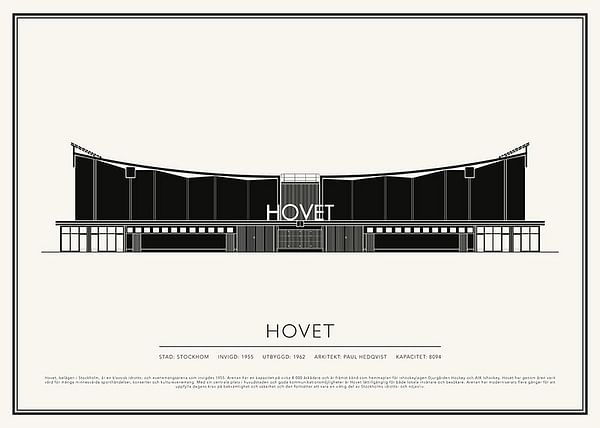 Poster Hovet Vintage Skiss 02 SE