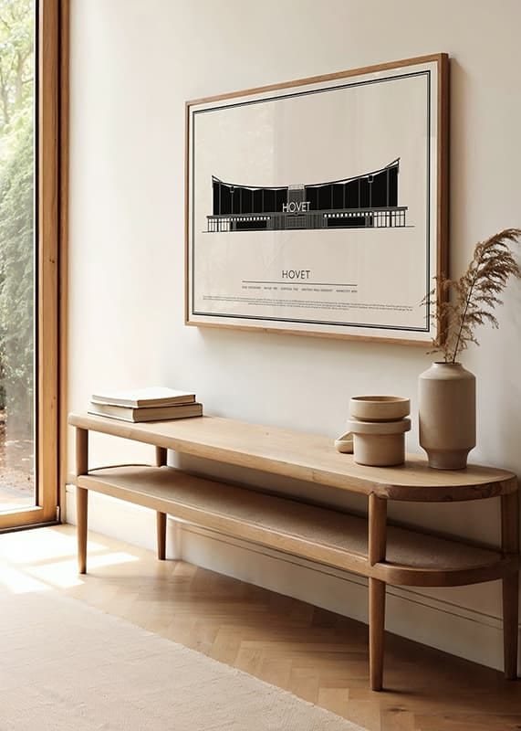 Poster Hovet Vintage Skiss 02 SE crossfade