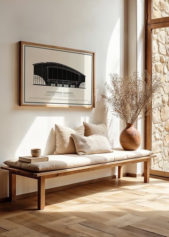 Poster Husqvarna Garden Vintage Skiss 02 SE crossfade