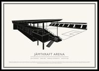 Jämtkraft Arena Vintage Skiss poster-0