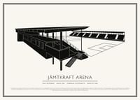 Jämtkraft Arena Vintage Skiss poster-1